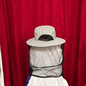 Men's Gray Outdoor Hat with Netting